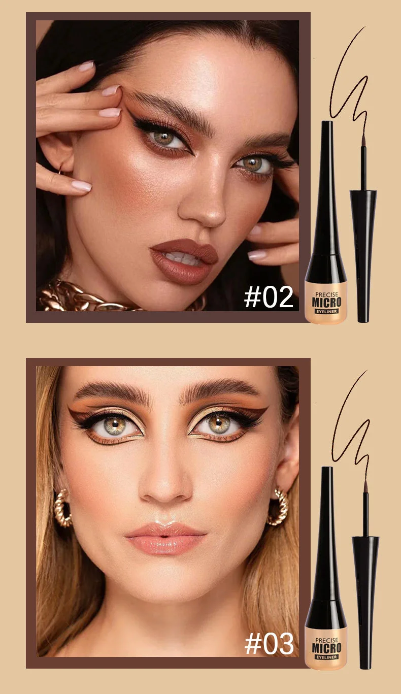 Wasserfester Eyeliner Stift Mit Matter Textur Und Feiner Spitze_voghion.com