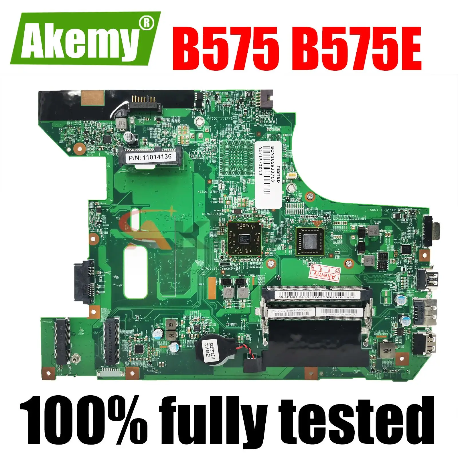 

48.4VV01.011 Mainboard For Lenovo ideapad B575 B575E laptop motherboard DDR3 with AMD CPU 100% fully tested
