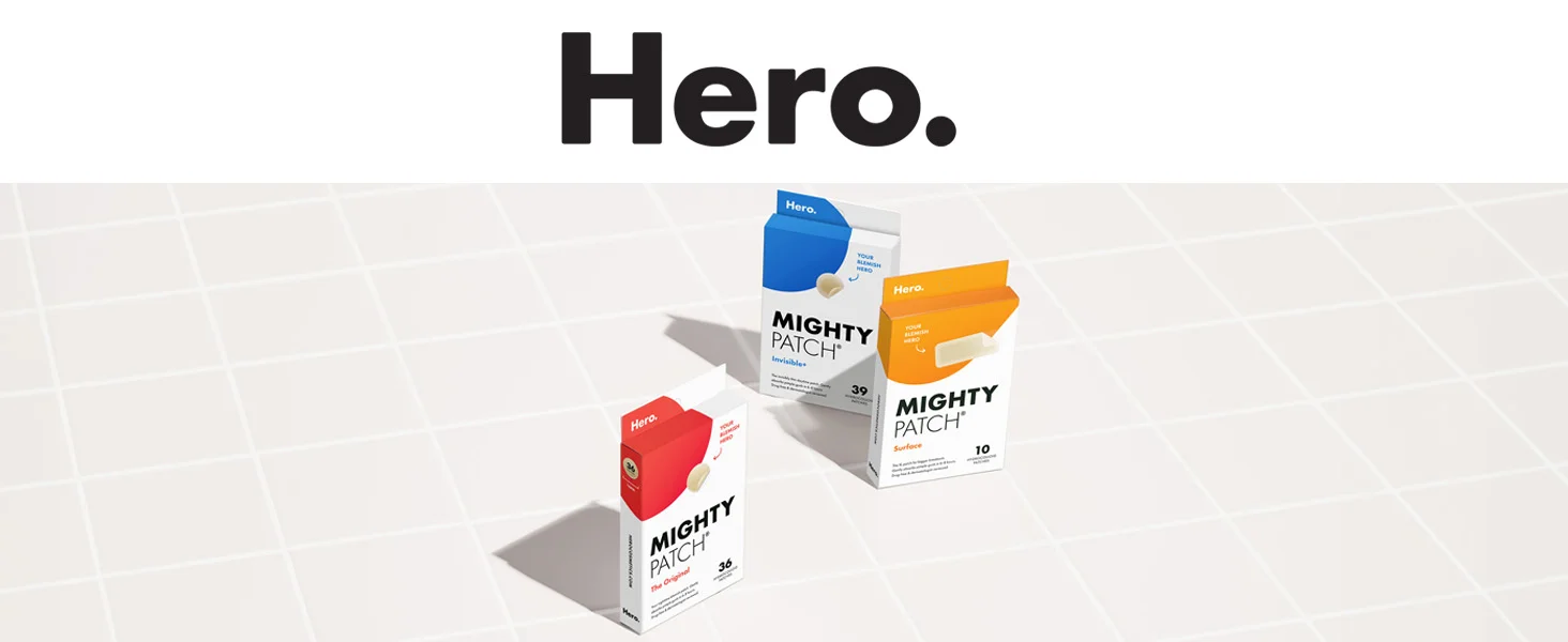 MIGHTY PATCH Invisible 24 patches, Daytime Acne Treatment, hydrocolloid patch, Anti Acne Dots,before make-up