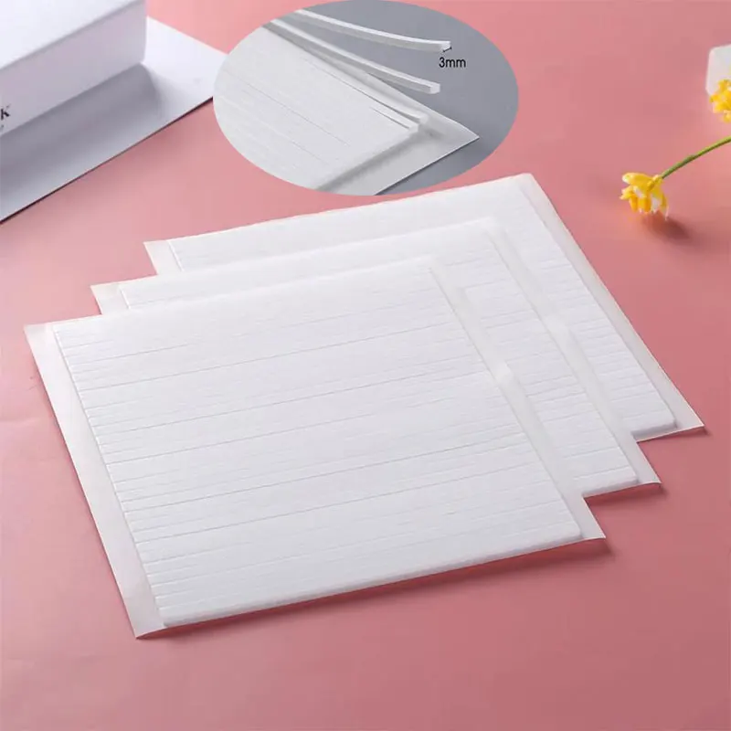 PE Foam Strips Hook Loop Tape For DIY Craft 13.8cm Length Double-sided Adhesive Foam Strips Hook Loop Tape For DIY Craft