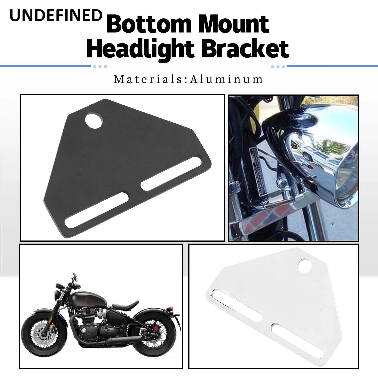 Bracket De Phare Pour Moto Custom - Chopper & Bobber, Bas De Fourche