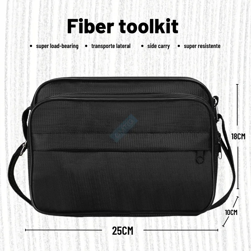 Fiber Optic FTTH Tool Kit, Optical Power Meter with FC-6S Fiber Cleaver, 10MW Visual Fault Locator, Wire Stripper, CFS-3