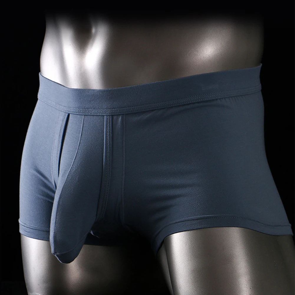 Mens Elephant Nose Boxershorts Beachwear Underwear Separate Ball Pouch Breathable Comfort Sport Pouch Boxer Trunks Shorts