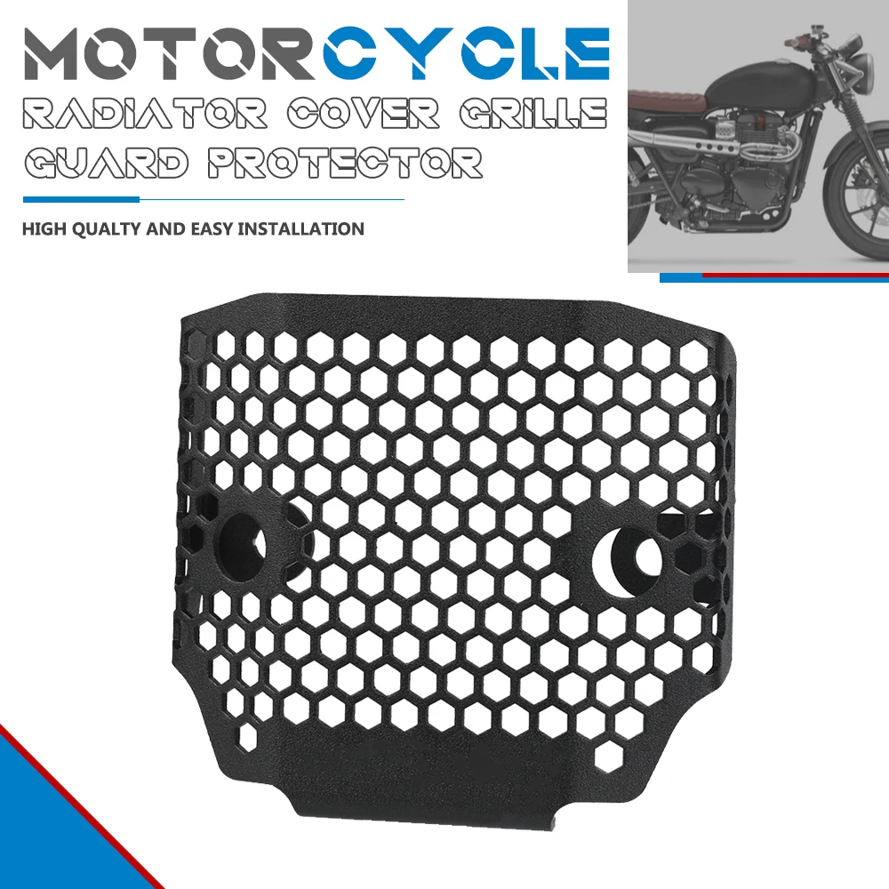 Protezione Del Raddrizzatore Protezione Griglia Del Radiatore Per Street Scrambler Street Cup Bonneville T100 T120 Black Street Twin Accessori
