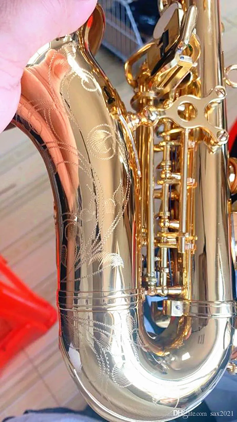 New Soprano Saxophone High Quality Bb Sax Brass Gold Lacquer Performance Musical Instrument With Case