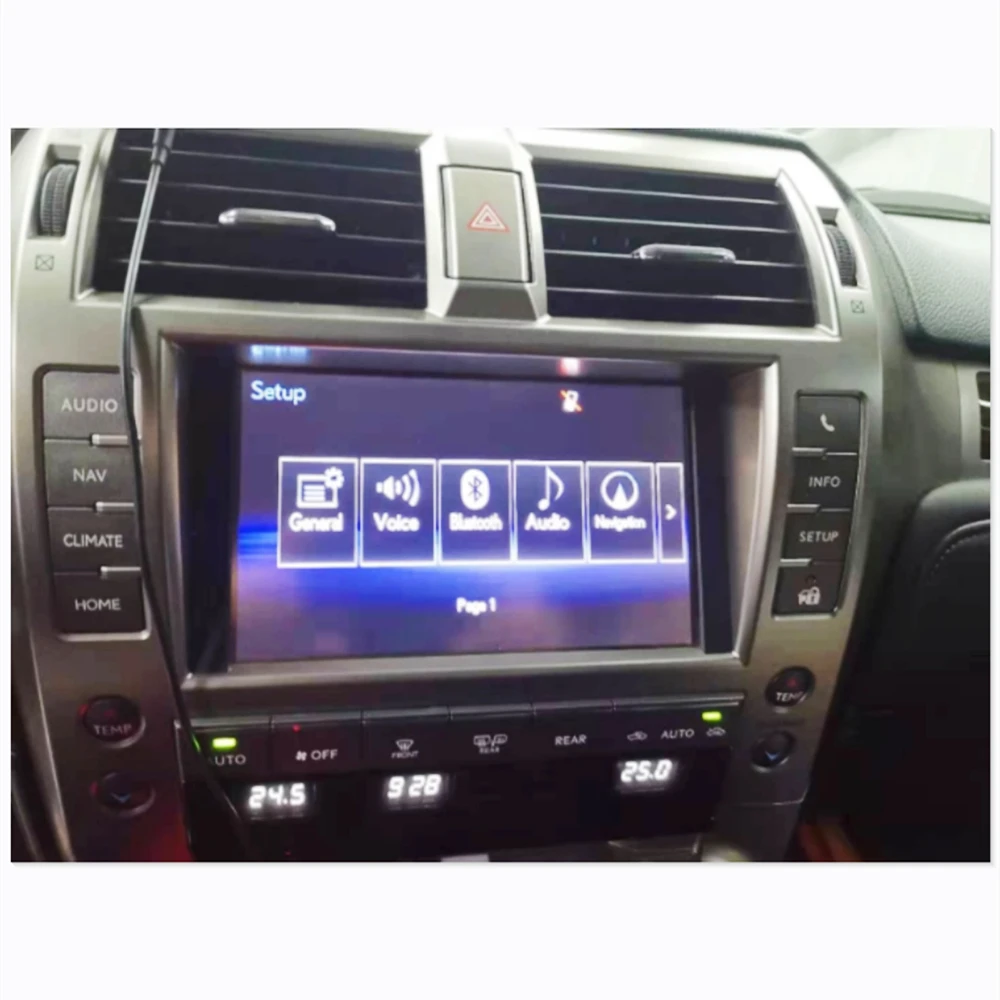 2014-2018 렉서스 GX400 GX460 GX470 용 유리 터치 스크린 패널 디지타이저 렌즈 센서, 자동차 라디오 LQ080Y5DG05 LCD, 8 인치 4 핀
