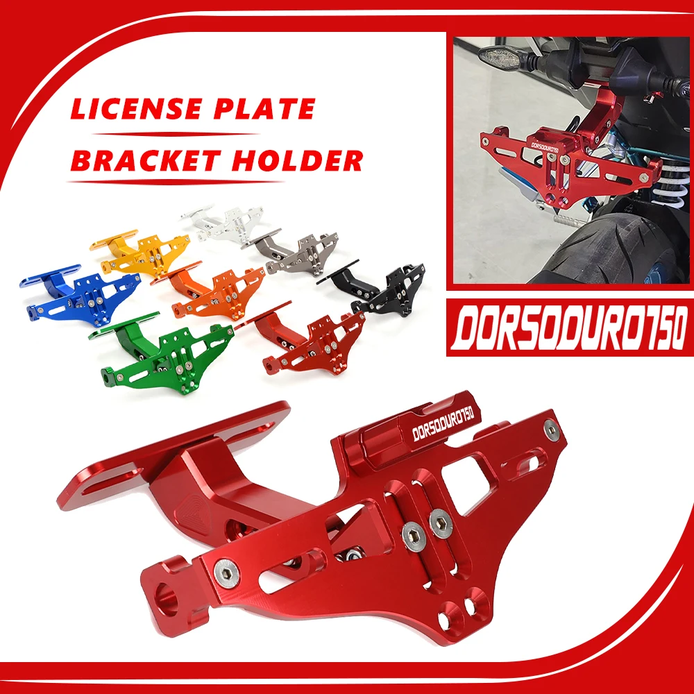 

New For Aprilia Dorsoduro750 Dorsoduro 750 2008-2017 Motorcycle Parts Adjustable Bracket Licence Plate Holder Frame Number Plate