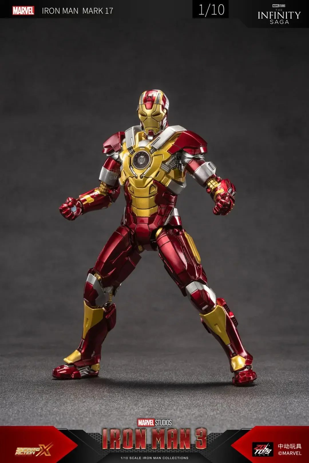 ZD TOYS IRON MAN MK 17 33 21 39 Blacklash Marvel Avengers 7
