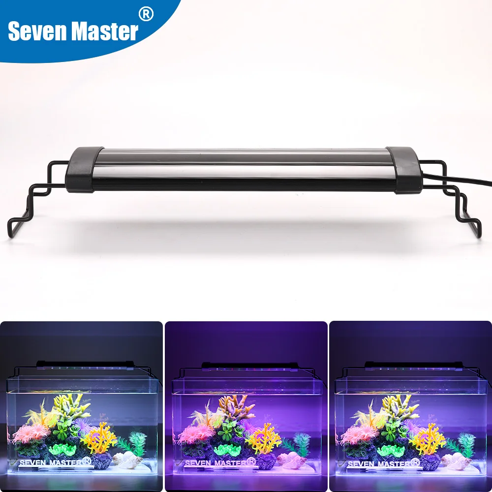 Sleek Aluminum Alloy Aquarium Grow Light with Adjustable Bracket