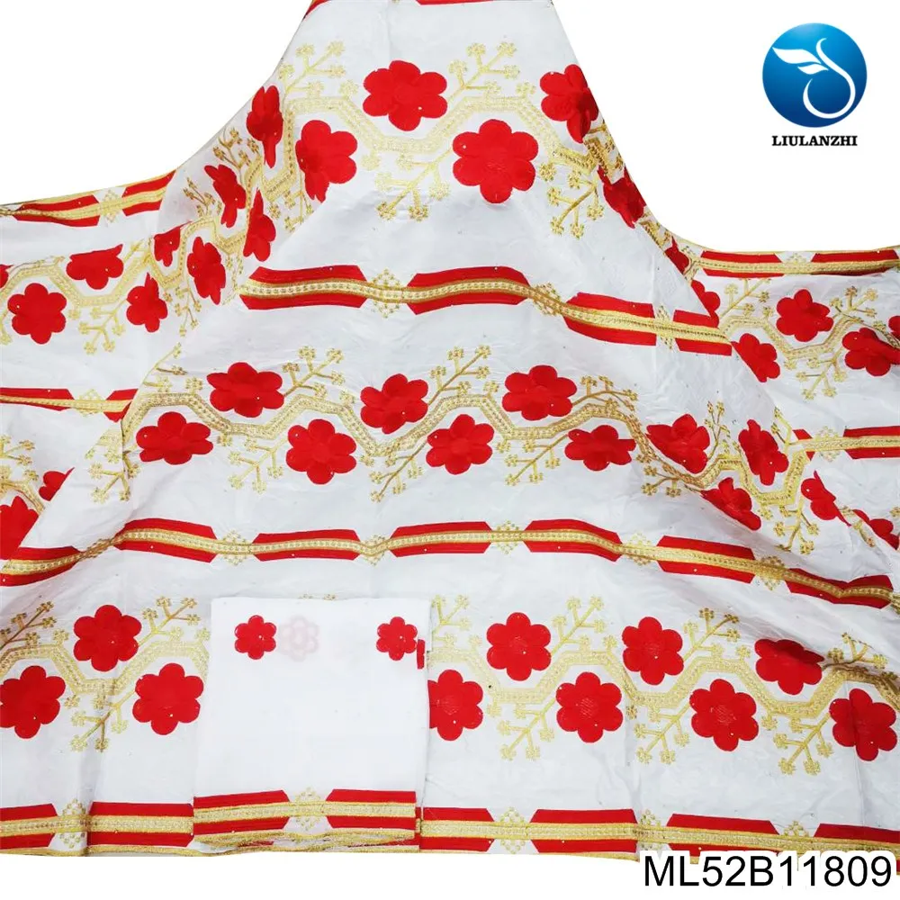 

2023 The Latest Elegant Bazin Riche Fabric Africa Bazin Brode Lace 2+5 Yards Nigerian Party DressML52B118
