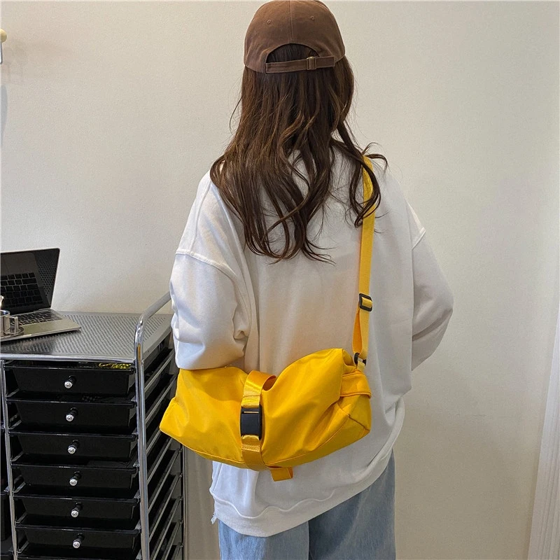 

Модная сумка через плечо, Повседневная однотонная сумка через плечо