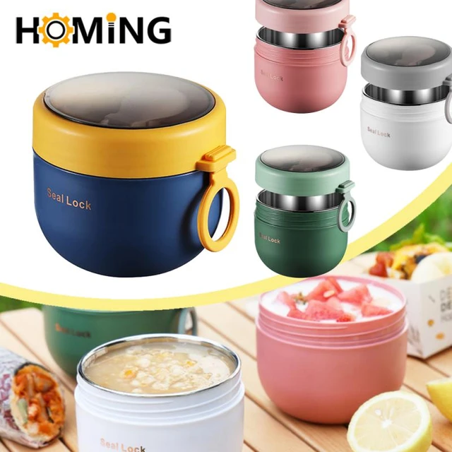 Stainless Steel Thermal Containers  Square Thermos Hot Food Container -  Thermal - Aliexpress