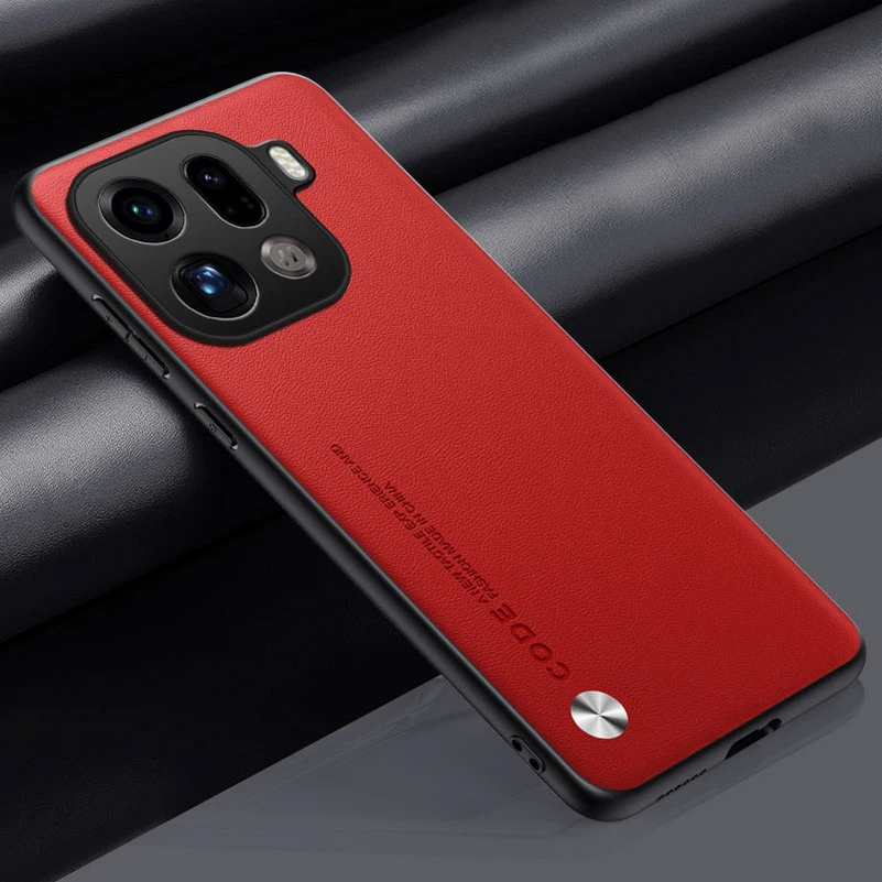 Minimalist Carbon Fiber Leather Case - Matte Soft TPU Bumper Anti-Drop Cover