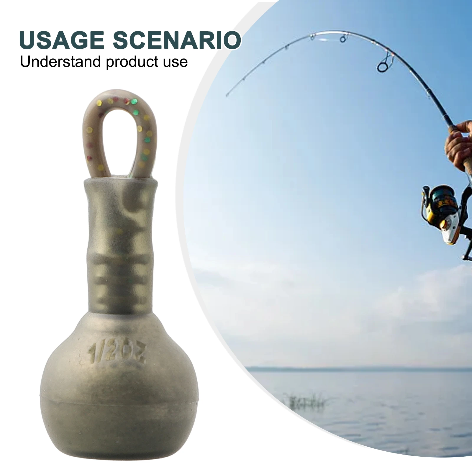 

1pc Fishing Back Lead Carp Weight Sinker 14/28/52g Water Drop Weights Fishing Tackle Accessories Fishing Back Lead Tools