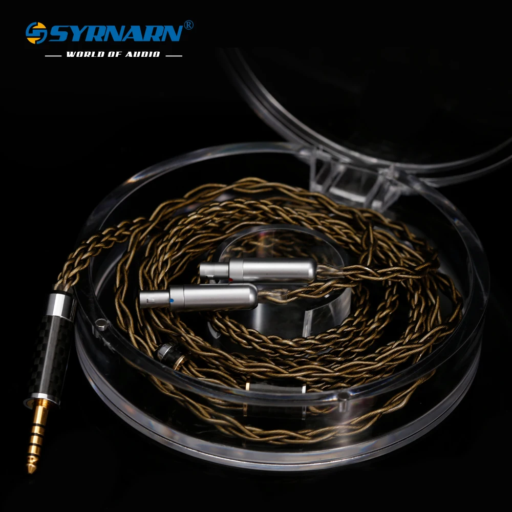 Syrnarn 6N Cavo Per Cuffie In Rame A Cristallo Singolo Per Sennheiser Hd800S/820 Hd820S/800 Dharma D1000 2M 3M Aggiornamento Cavo Bilanciato