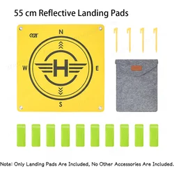 Universal Foldable Waterproof Drone Landing Pad - Double - Sided Helipad Accessory (55 cm)