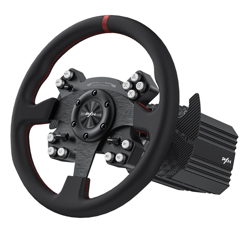 Gaming Steering Wheels Xbox One  Pxn V9 Racing Wheel Setup Xbox One -  Steering Wheel - Aliexpress