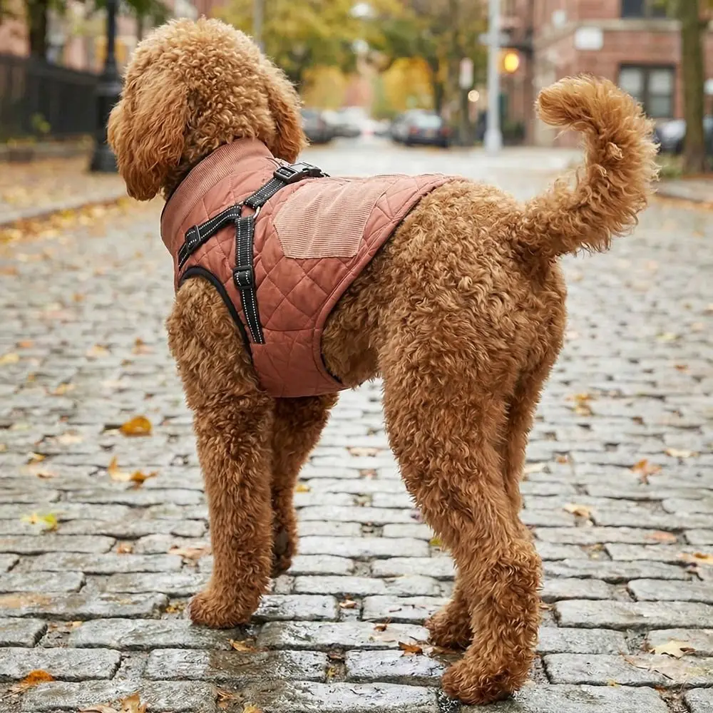 애완동물 의류 조절 가능한 등 부분 겨울용 강아지 재킷 두꺼운 따뜻한 플리스 애완동물 코트 방수 반사 애완동물 다운 코트 겨울 시즌