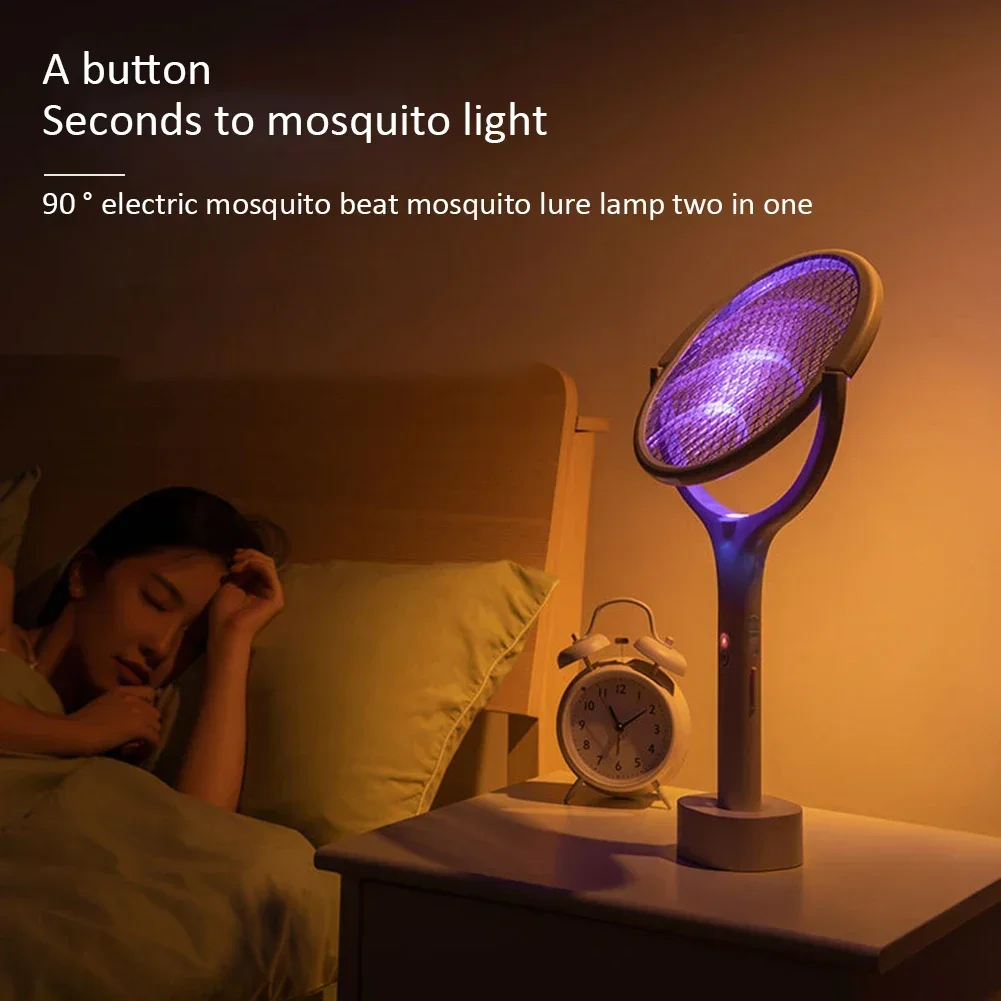

1200MAH Rechargeable Mosquito Killer Lamp UV Light Electric Shock Bug Zapper Mosquito Repellent Summer Fly Trap Insect Swatter