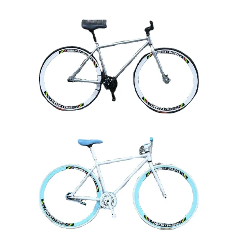 Bicicleta de velocidad Variable para hombre y adulto, bici de montaña con  neumático sólido, curva, viento, carrera rápida - AliExpress