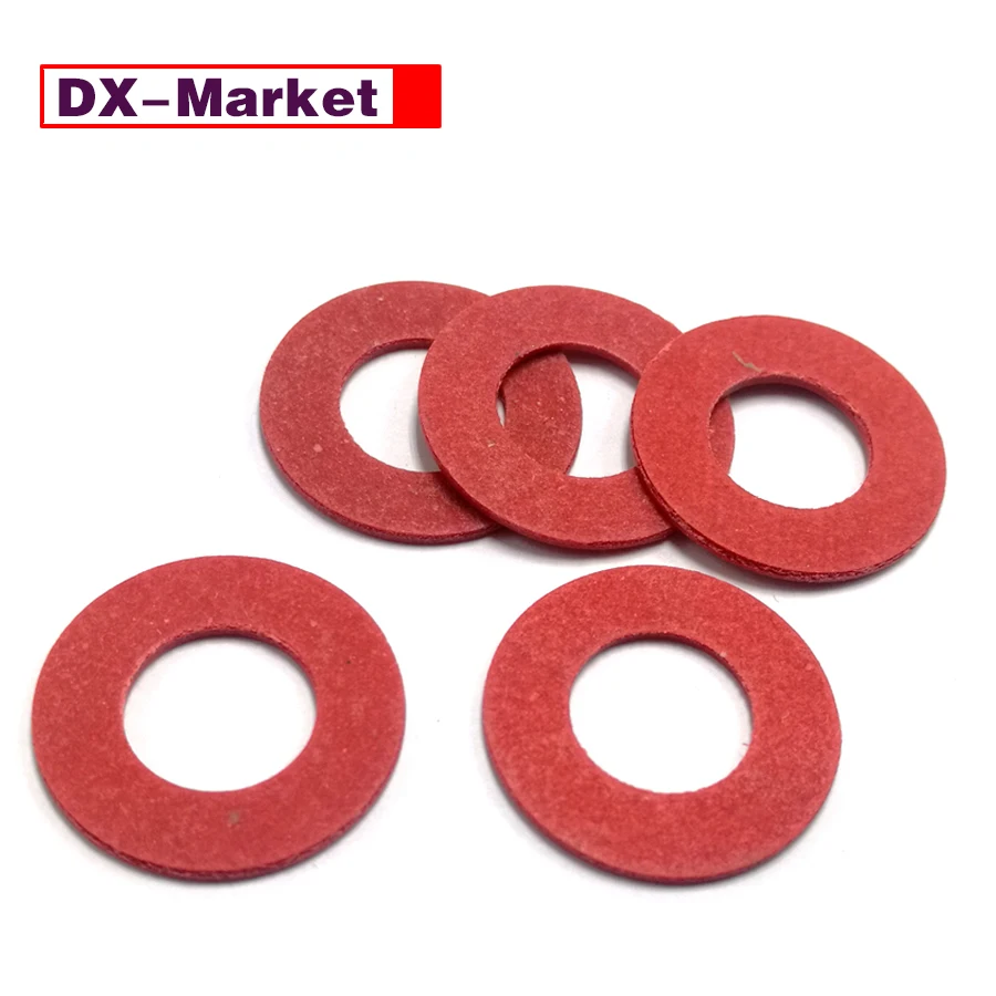 

Red Vulcanized Fiber Washers , Insulation Gasket Red Insulating Washer ,D014