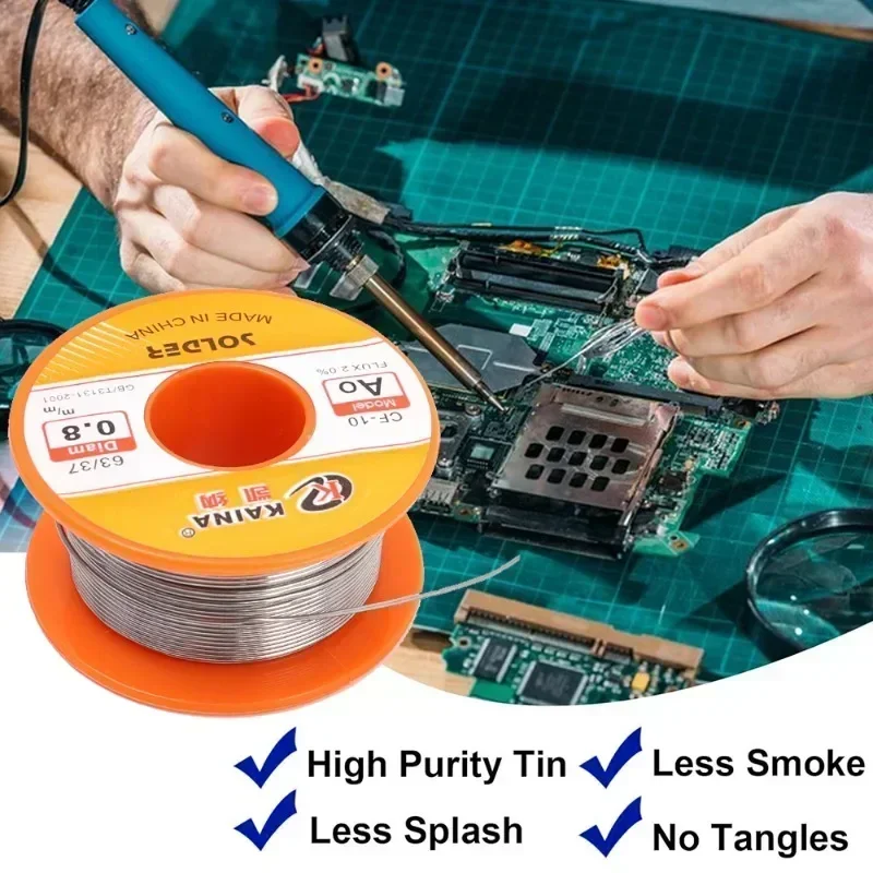 Soldering Wire 200/50G Low Temperature Easy Melt Solder Wire Metal Copper Iron Tin Alloy Welding Wires Soldering Cored Rods Bar Repairing Tools