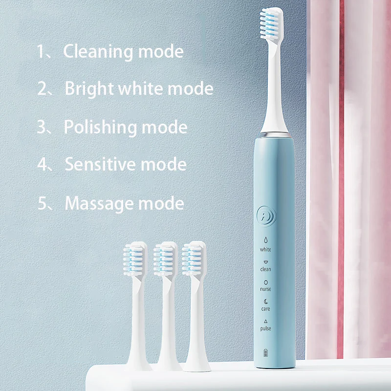 Sonic Electric Toothbrush Rechargeable Tooth Brushes Adult Timer Washable New Ultrasonic Electronic Whitening Cleaning Teeth 2