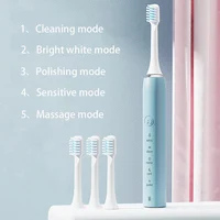 Sonic Electric Toothbrush Rechargeable Tooth Brushes Adult Timer Washable New Ultrasonic Electronic Whitening Cleaning Teeth 2