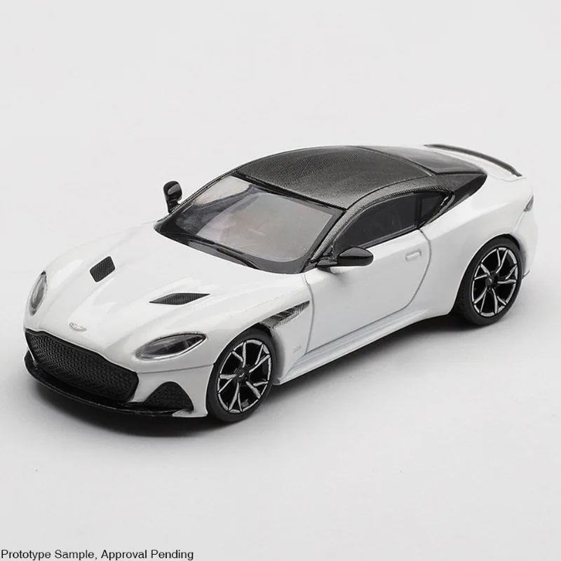 MINI GT 1:64 Aston Martin DBS Stratus 주조 합금 정적 자동차 모델, 소년용 휴일 선물 장난감, 성인용 컬렉션 장식품.