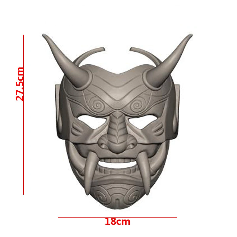Buy Scary Halloween Mask Japanese Hannya Mask De-mon Oni Sam-urai NOH