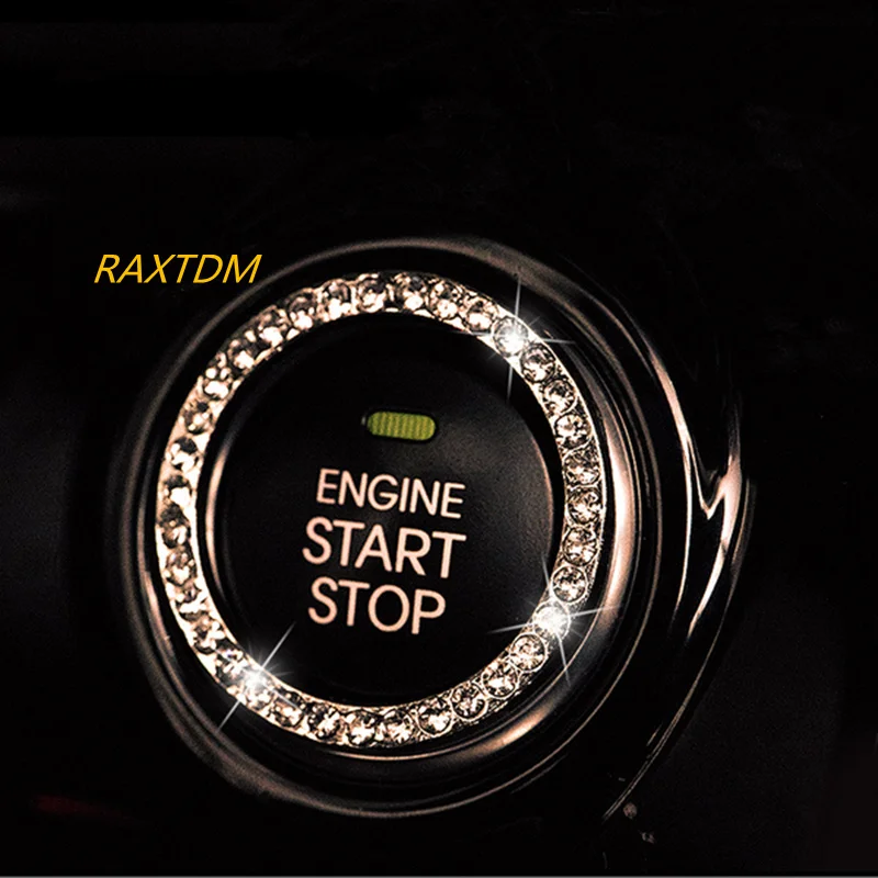 Crystal Car Engine Start Stop Portachiavi Di Accensione Per Renault Koleos Twingo Scenic Megane Fluenec Latitude Clio 1 2 3 4