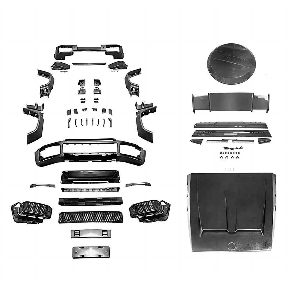 

Полный комплект кузова для Benz G Class W464 19-23 G350 G400 G500, обновление до VS Style, передний и задний бампер, брызговики, колпачки для крыши