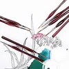 9Pcs/Set Miniature Paint Brush Kit Professional Sable Hair Fine Detail Art Model Tools FL 2