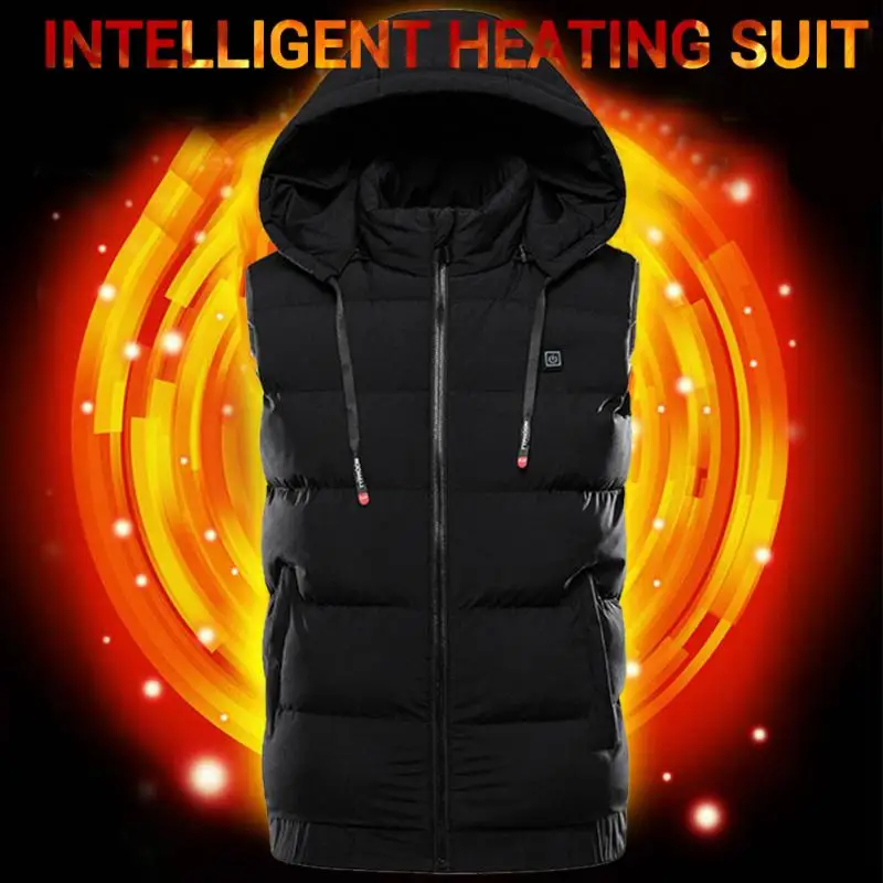 Heated Vest Men Women Heating Vest Thermal Usb Charging Vest Heating Warmer Pad Hiking Warm Outdoor Cloth Heated Jacket Vest