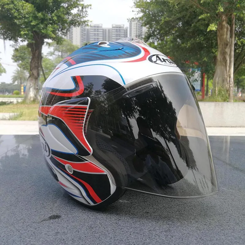 

Open Face 3/4 Helmet SZ-Ram 3 Blue Cycling Motorcycle Helmet, Dirt Racing Motorcycle and Kart Protective Helmet, Capacete