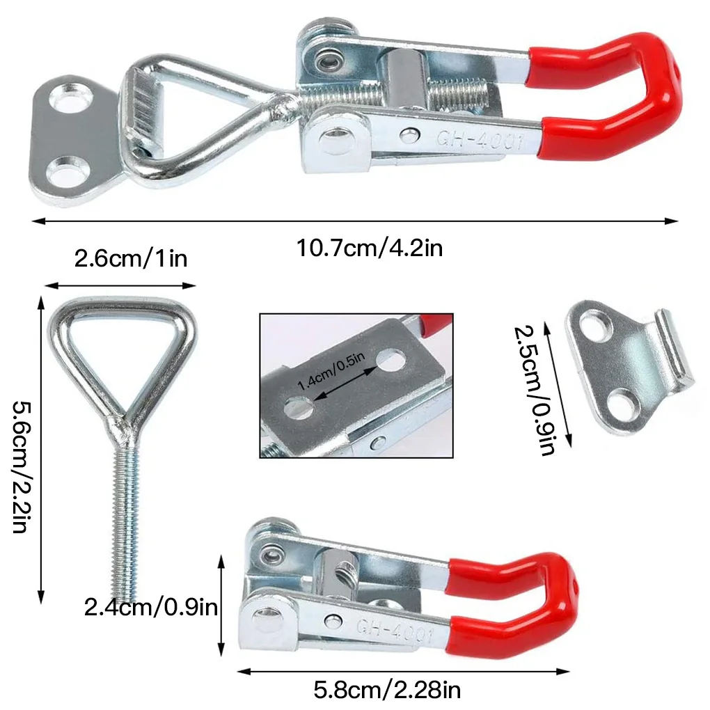 Toggle Latch Clamp 2/5pcs Adjustable Heavy Duty Holding Capacity Pull Latch Clamp For Smoker Lid Jig Tool Box Cas toggle latch clamp