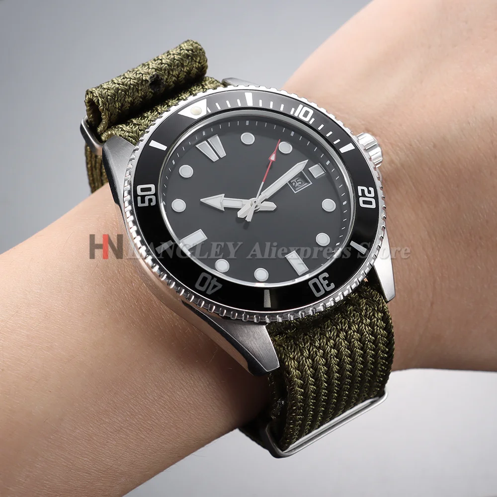 Premium Woven Nylon Military-Style Watch Strap - High Quality Fabric Watchband