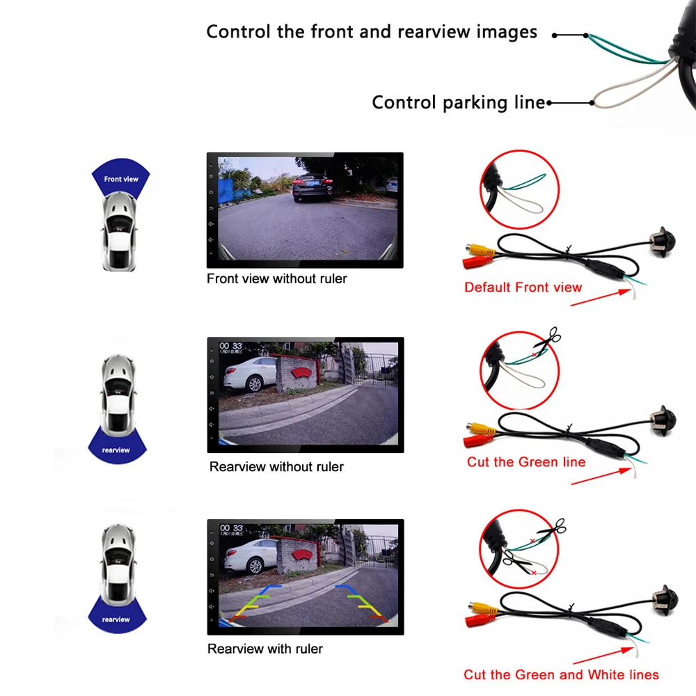 CCD CVBS NTSC Car HD 170 degree wide angle reversing camera fisheye starlight night vision rear view backup camera rear camera rear view camera front and rear cameras car front camera
