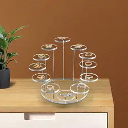 Multi-layer Acrylic Display Stand Cupcake Shelf Round Cake Dessert Jewelry Ring Display Stand Rack Decorative Shelves #W0