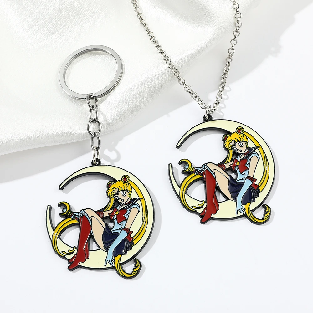 Classic Anime Sailor Moon Tsukino Usagi Moon Collana Con Ciondolo Per Ragazza Collana A Catena Con Collo Carino Sailor Moon Accessori Regali