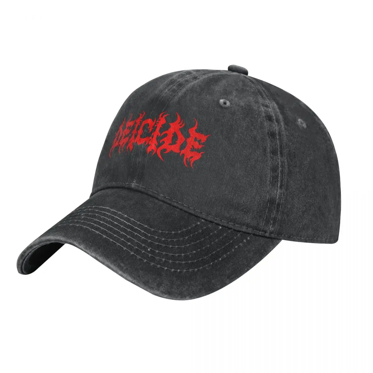 

Deicide Baseball Cap Music Band Casual Unisex-Teens Washed Trucker Hat Breathable Custom Logo Outdoor Sports Snapback Cap Gift