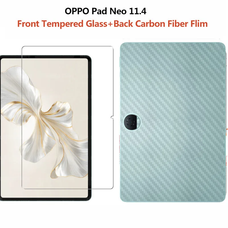 

Carbon Fiber Skin Back Film For OPPO Pad Neo 11.4 inch Air2 11.4 Air 10.36 inch Front Glass Protective Film