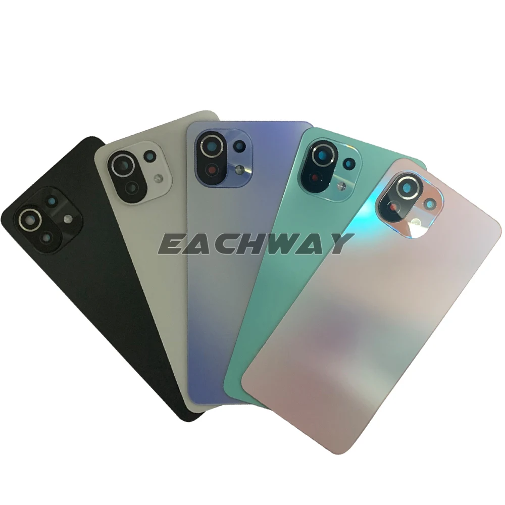 Glass For Xiaomi Mi11 Lite Battery Back Cover Door Glass Phone Housing Case Replacement For Xiaomi Mi11 Lite Back Cover phone back cover glass phone back cover glass battery cover