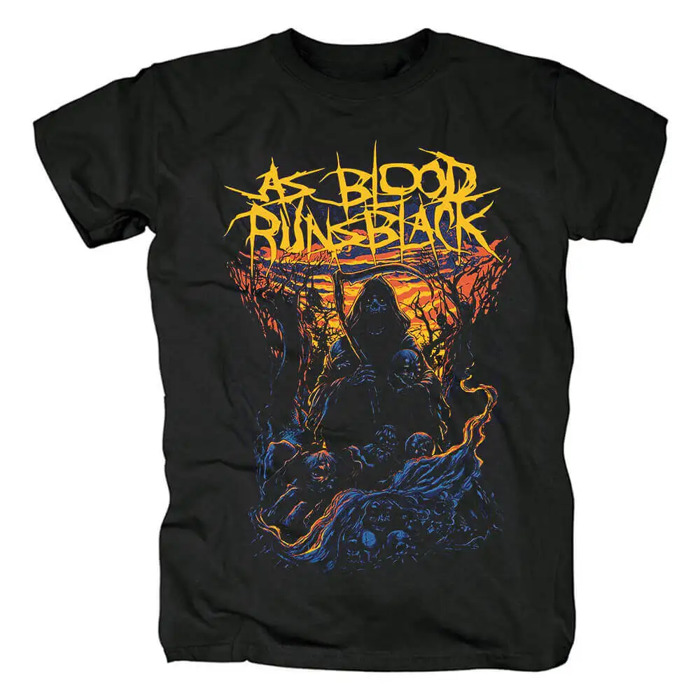 As Blood Runs Black T Shirt Men Women Short Sleeve Retro Metal Punk Rock Band Cotton Tee High Quality Y2k Tops Summer Streetwear 6