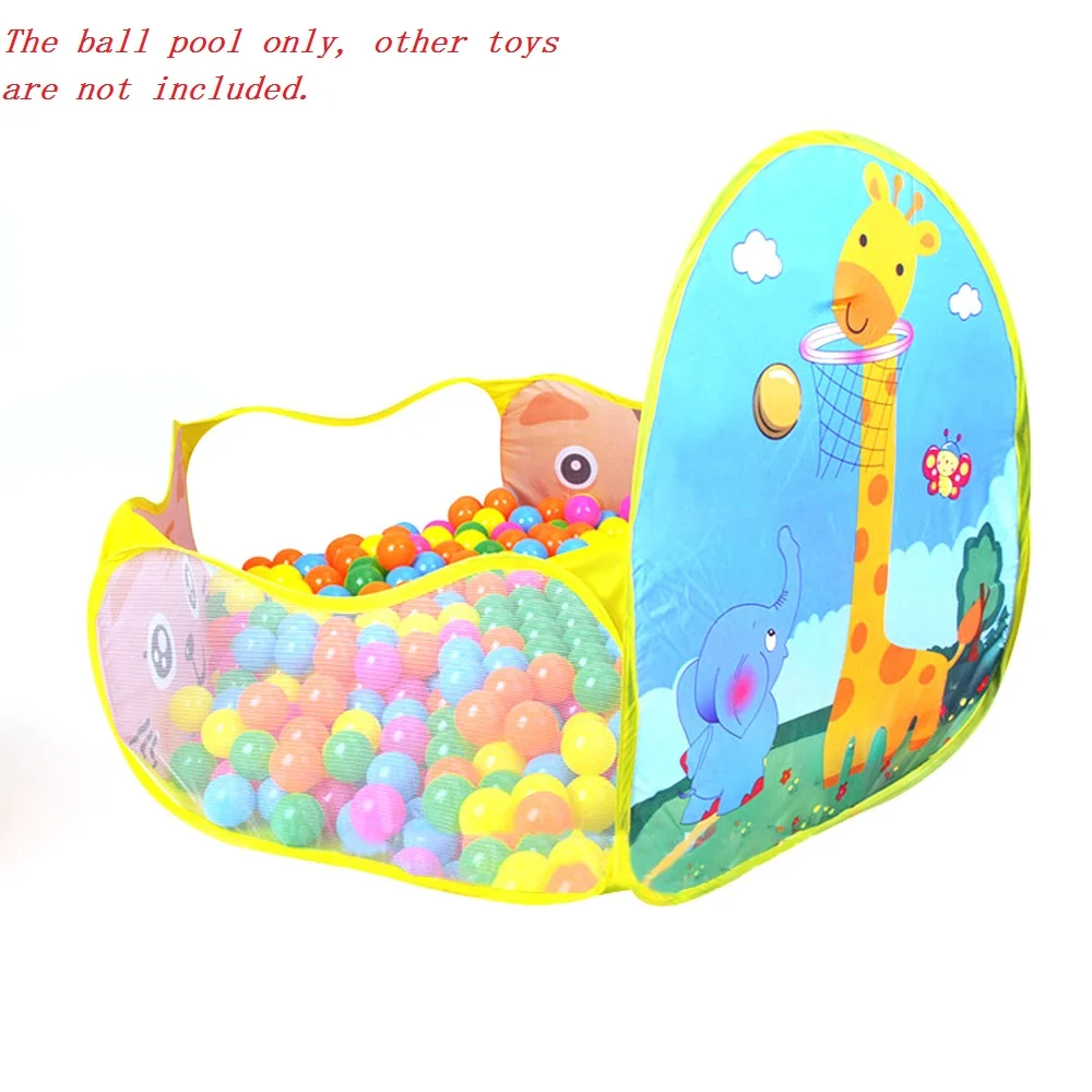 Foldable Cartoon Outdoor Sports Playground Kids Children Ocean Ball Pit Pool Baby Tent Ball Basket Gaming Toys Educational Toy 4