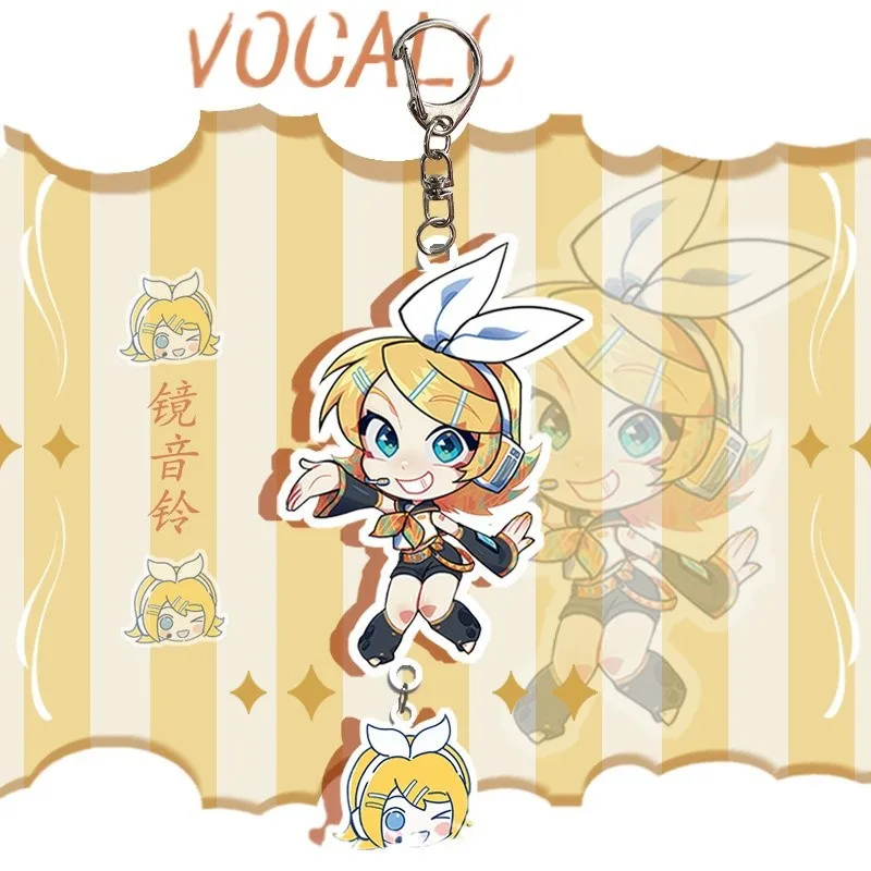 Kawaii Vocaloid Acrylic Keychain Pendants - Anime Character Figures Collection