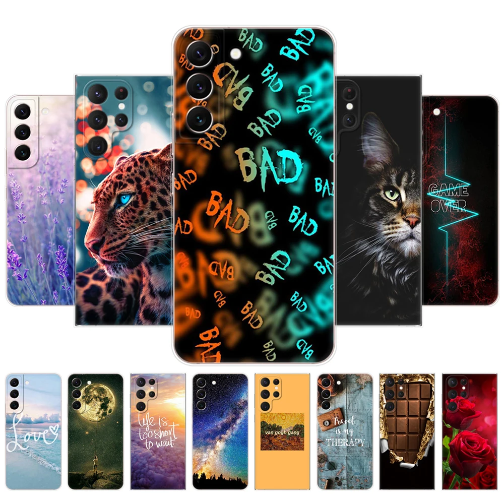 Per Samsung Galaxy S22 | S22 + | Custodia S22 Ultra 5G Per Samsung S22 Plus Cover Posteriore Per Telefono Galaxy 22 S 22 Paraurti Funda Silicon Tpu