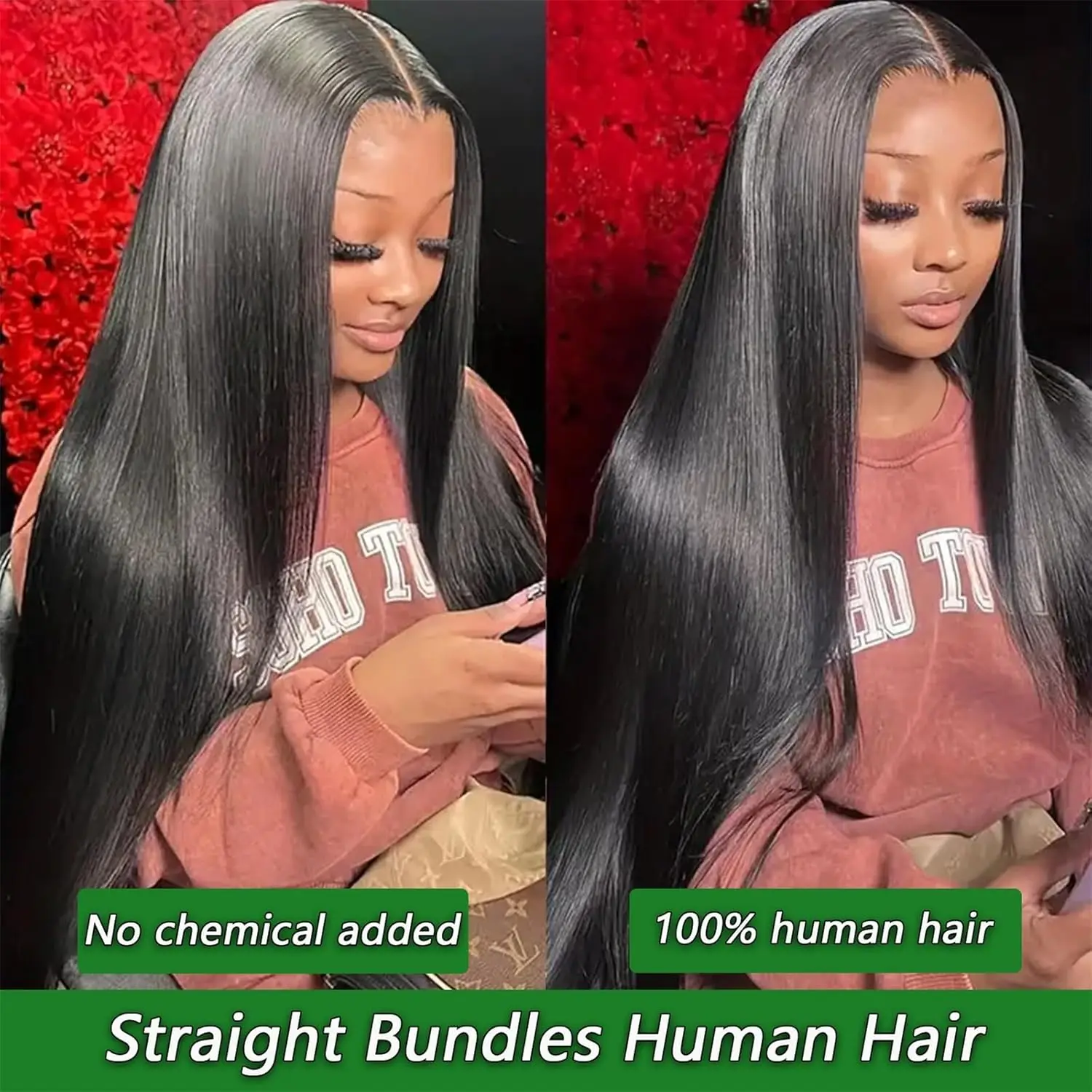 12A Human Hair 1/3/4 Bundles Straight Bundles Human Hair 100% Unprocessed Brazilian Remy Virgin Hair Extensions Hair Bundles 1B