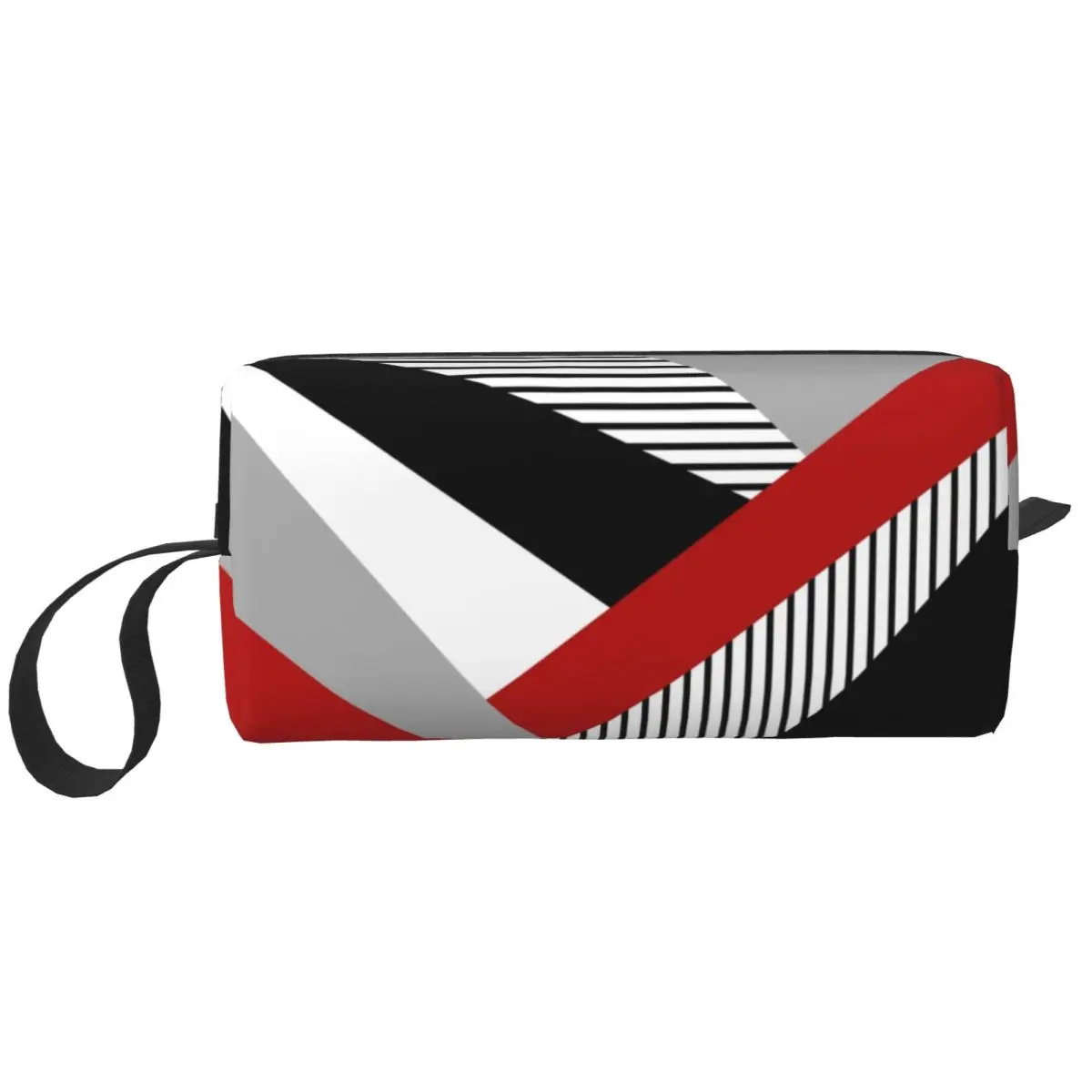 

Custom Colorful Geometry Toiletry Bag Women Modern Art Geometric Makeup Cosmetic Organizer Lady Beauty Storage Dopp Kit Case