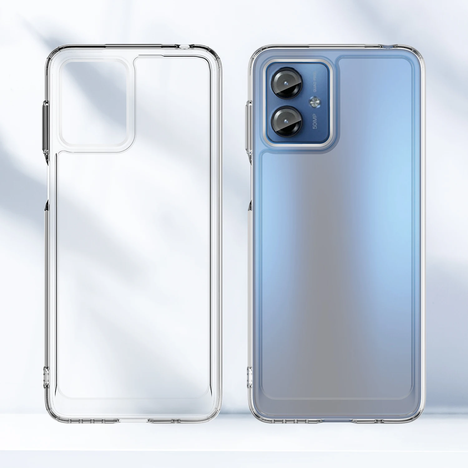 

For Mote G14 Case Transparent Cover For Motorola Mote G14 Fundas Coque Candy Color Soft Flexible TPU Clear Phone Bumper Mote G14